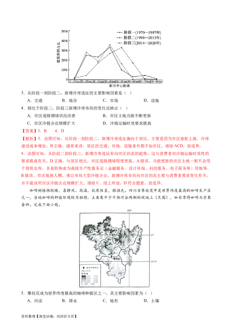 人文地理（通关卷二）（解析版）_新高考复习资料_2024年新高考复习资料_一轮复习资料_完2024高考大专题+一轮复习通关卷