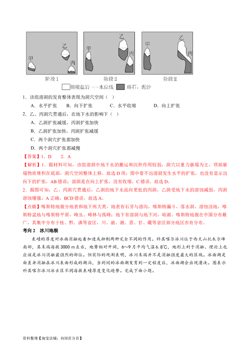 专题05地质运动规律（讲义）（解析版）_新高考复习资料_2024年新高考复习资料_二轮复习资料_2024年高考地理二轮复习讲练测（新教材新高考）_配套讲义_教师版（含答案解析）