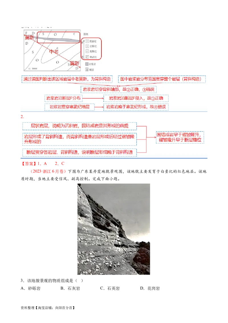 专题05地质运动规律（讲义）（解析版）_新高考复习资料_2024年新高考复习资料_二轮复习资料_2024年高考地理二轮复习讲练测（新教材新高考）_配套讲义_教师版（含答案解析）