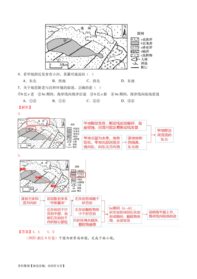 专题05地质运动规律（讲义）（解析版）_新高考复习资料_2024年新高考复习资料_二轮复习资料_2024年高考地理二轮复习讲练测（新教材新高考）_配套讲义_教师版（含答案解析）