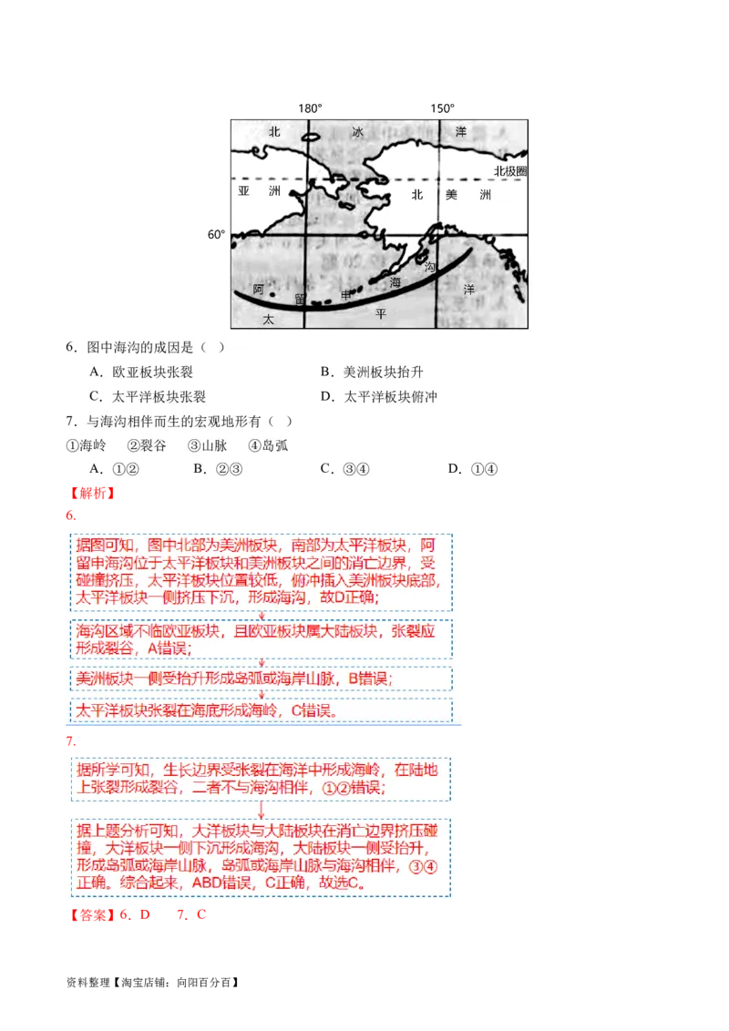 专题05地质运动规律（讲义）（解析版）_新高考复习资料_2024年新高考复习资料_二轮复习资料_2024年高考地理二轮复习讲练测（新教材新高考）_配套讲义_教师版（含答案解析）