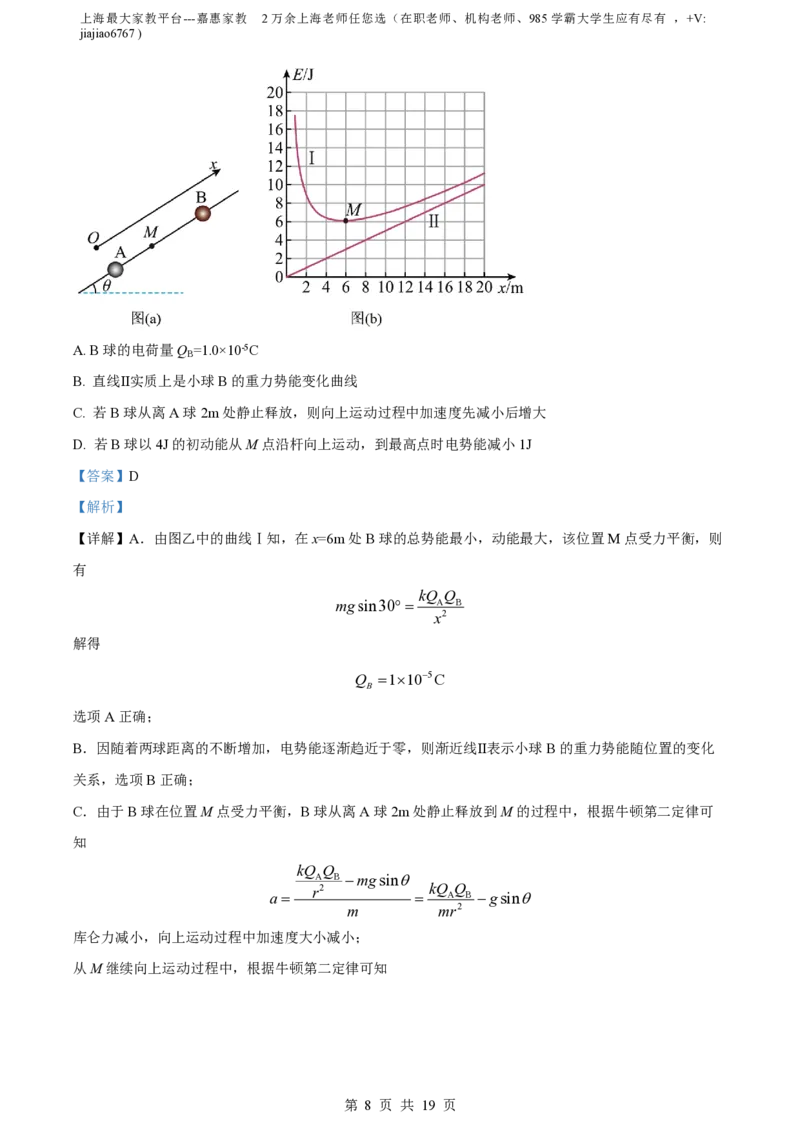 精品解析：上海市延安中学2022-2023学年高三上学期期中物理试题(等级考)（解析版）_0122026上海中考一模二模真题试卷_2026年上海一模_上海1500初中高中试卷_高中_高三_上学期_2：期中