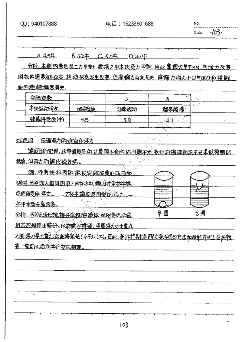 中考状元笔记物理_初中资料