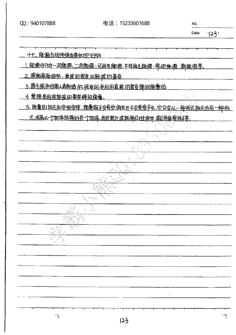 中考状元笔记物理_初中资料