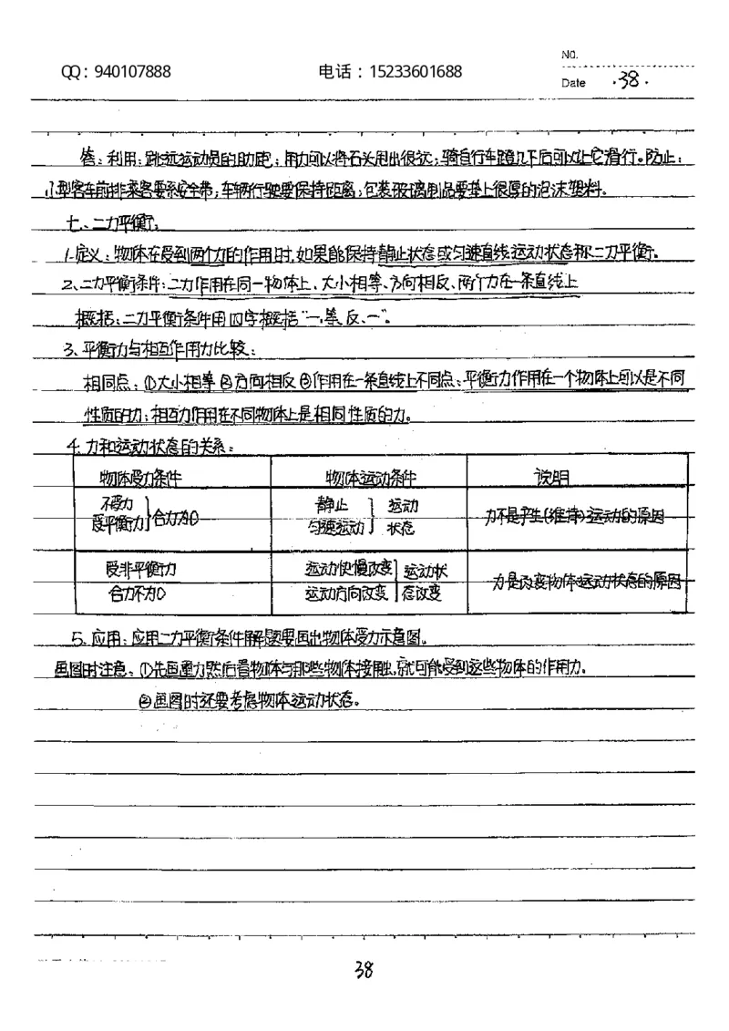 中考状元笔记物理_初中资料