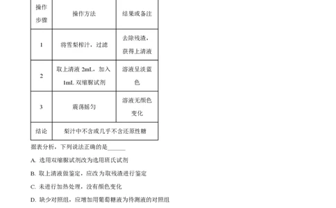 精品解析：上海市某校2023-2024学年高一10月考试生物试题（原卷版）_0122026上海中考一模二模真题试卷_2026年上海一模_上海1500初中高中试卷_高中_高一_上学期_1：月考