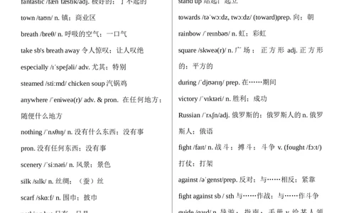 八上全册单词（背诵版）_最新人教版英语八年级上册_新版_初中英语8上新更新第二套可选择_07音频+视频_单词音频+单词默写