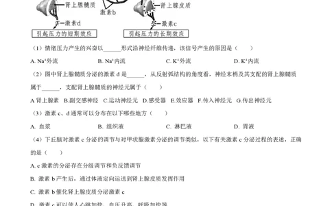 精品解析：上海市华东师范大学第二附属中学2022-2023学年高二下学期期中生物试题（解析版）_0122026上海中考一模二模真题试卷_2026年上海一模_上海1500初中高中试卷_高中_高二_下学期