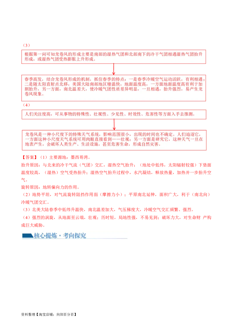 专题03微专题云雾雪、副高、特殊天气系统和现象（讲义）（解析版）_新高考复习资料_2024年新高考复习资料_二轮复习资料_2024年高考地理二轮复习讲练测（新教材新高考）_配套讲义