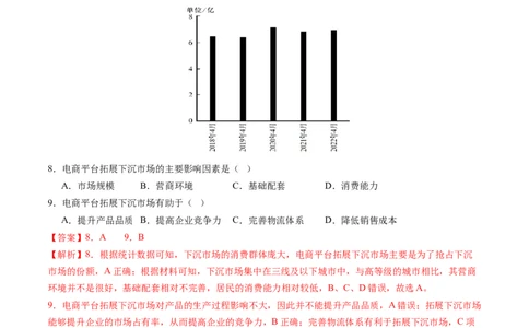 人文地理（通关卷一）（解析版）_新高考复习资料_2024年新高考复习资料_一轮复习资料_完2024高考大专题+一轮复习通关卷