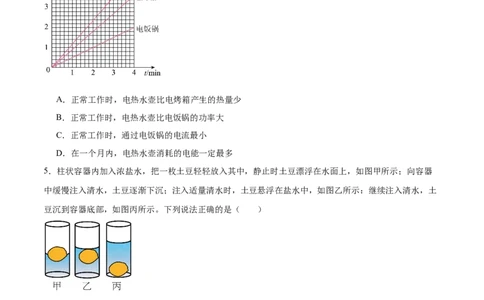 专题02多项选择题（全国通用）原卷版_8、物理总复习_8.中考物理总复习_2024年中考复习资料_二轮复习资料_完2024年中考物理专题练习（全国通用）_热点练