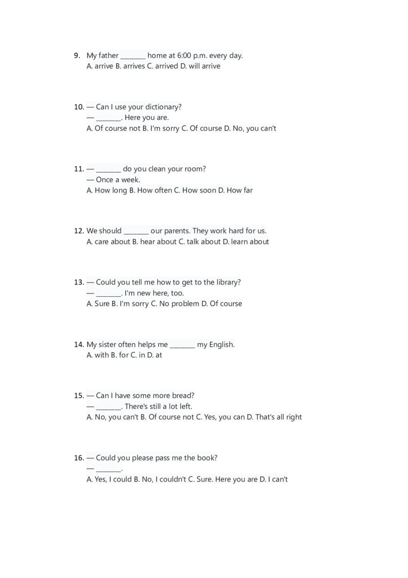 人教版八上英语Unit2讲义（学生版）_最新人教版英语八年级上册_新版_初中英语8上新更新第三套可选择_03讲义_讲义赠送参考