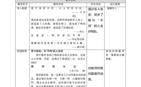 2.不一样的你我他（第二课时）教案-三年级下册道德与法治_26新三年级道法下册（统编版）_版本二_教学课件_课件三无动画效果_2.不一样的你我他（第二课时）