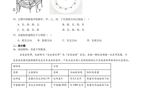 山东省临沂市临沭第一中学等校2025-2026学年高一上学期10月联考试题地理Word版含答案_2025年11月高一试卷_251104山东省临沂市临沭第一中学等校2025-2026学年高一上学期10月联考试题
