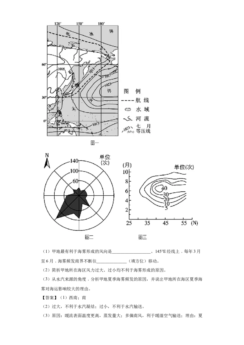 专题03地球上的水(答案版)_新高考复习资料_2022年新高考复习资料_2022年高考地理全二轮复习高频考点热点专项突破训练_专题03地球上的水综合训练（原卷版+解析版）