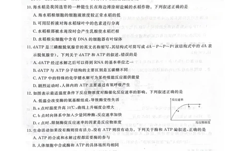 安徽省涡阳县2024-2025学年高一上学期1月期末生物试题_2025年03月试卷_0312安徽省亳州市涡阳县2024-2025学年高一上学期1月期末考试