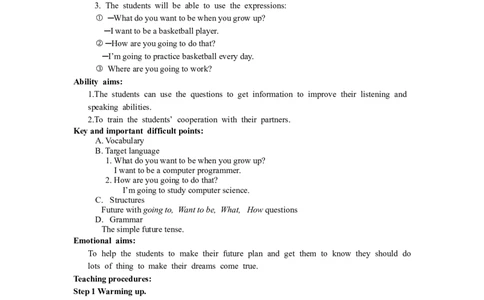 Unit6I&rsquo;mgoingtostudycomputerscience全单元教案（5课时）_最新人教版英语八年级上册_老版（含有参考价值）_01教案人教版初中英语八上（多版本）易提分旗舰店