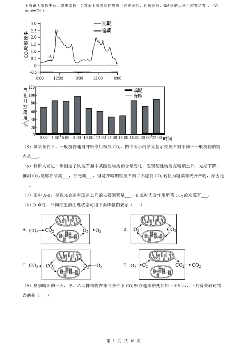 精品解析：上海市华东师范大学二附中2022-2023学年高一下学期期中生物试题（解析版）_0122026上海中考一模二模真题试卷_2026年上海一模_上海1500初中高中试卷_高中_高一_下学期_2：期中