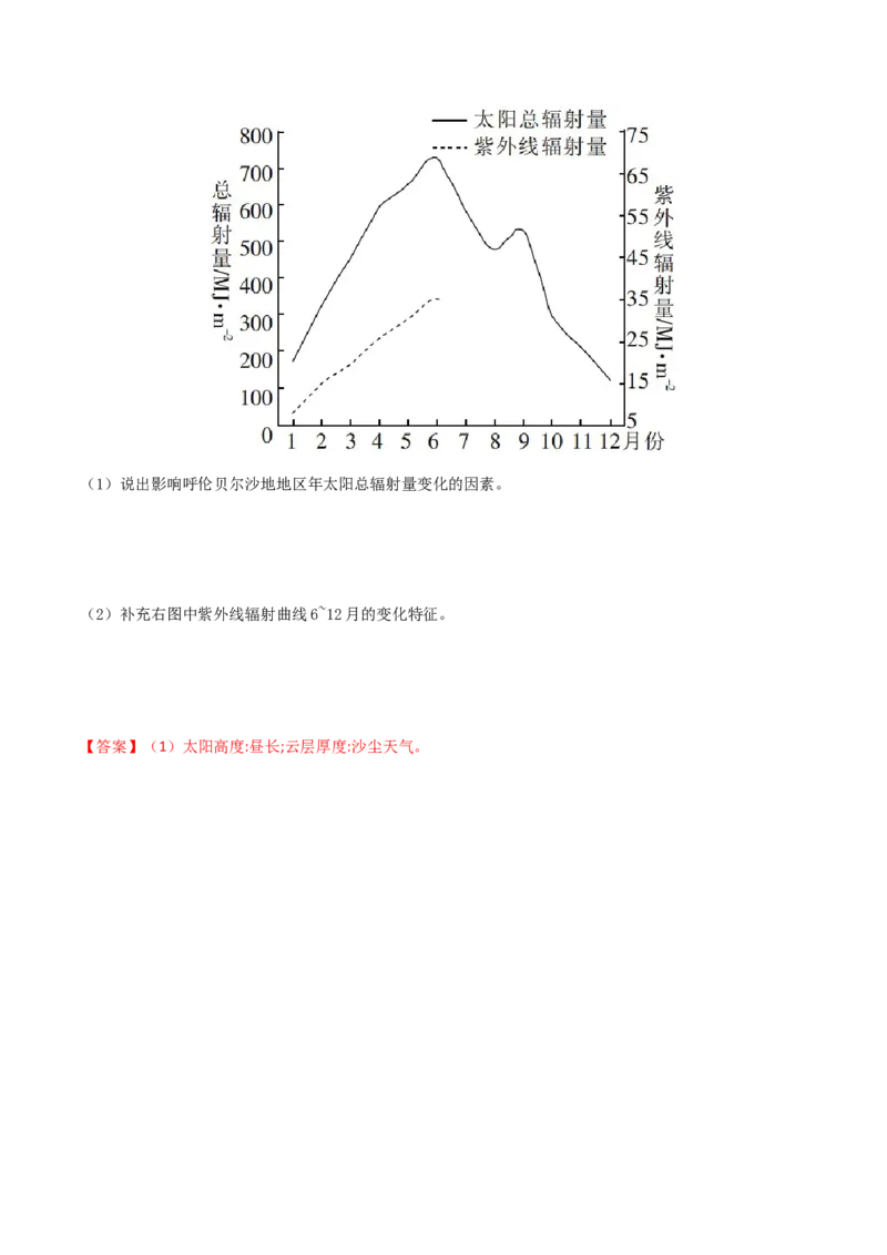 专题03地球的宇宙环境（精选练习）-备战2022年高考地理一轮复习考点帮（新高考专用）（解析版）_新高考复习资料_2022年新高考复习资料