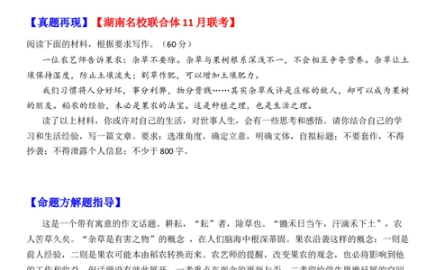 作文真题24篇之13-2023届各地作文真题汇编话题：稻农的经验，未必是果农的法宝_0122026上海中考一模二模真题试卷_2026年上海一模_上海1500初中高中试卷_高中_高三_杂七杂八