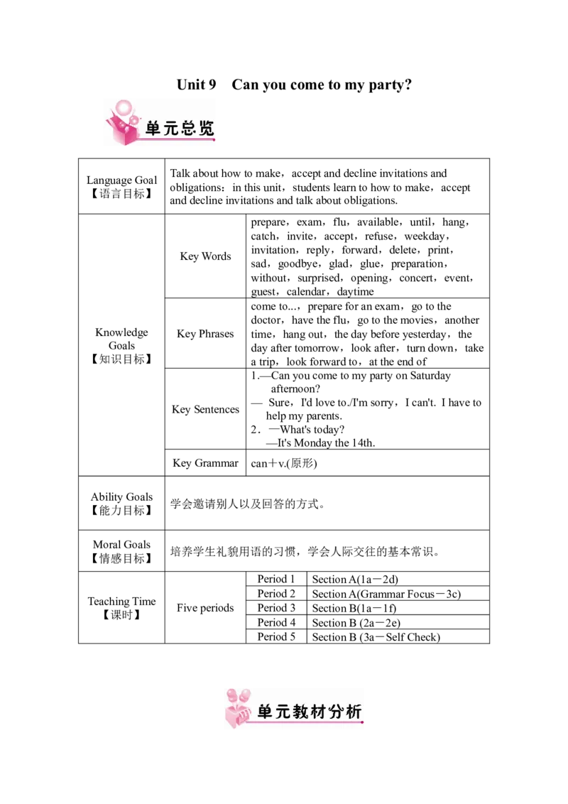 Unit9教案_最新人教版英语八年级上册_老版（含有参考价值）_01教案人教版初中英语八上（多版本）易提分旗舰店_人教版英语8年级上教案教案3