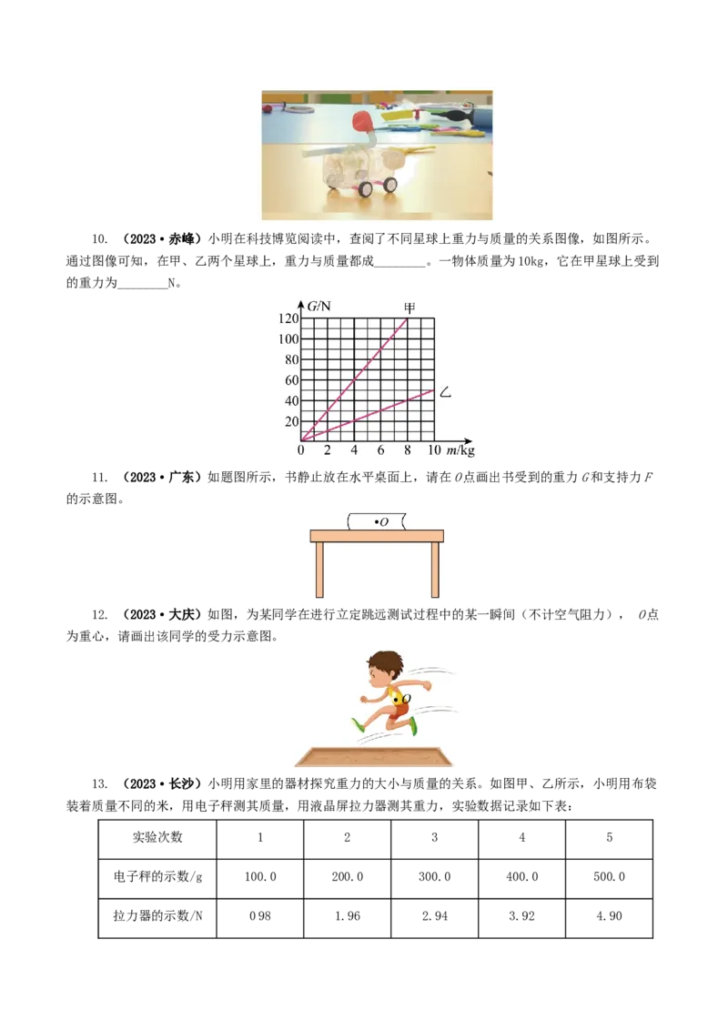 专题08力（8题型）（练习）（原卷版）_8、物理总复习_8.中考物理总复习_2024年中考复习资料_一轮复习资料_完2024年中考物理一轮复习课件+讲义+练习（全国通用）