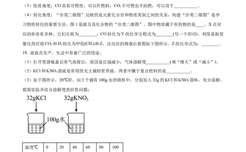 精品解析：2024年上海市嘉定区九年级中考二模综合试卷-初中化学（原卷版）_0122026上海中考一模二模真题试卷_2025-2012年_5.上海中考化学一模二模（12-24）_二模