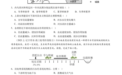 专题04水体运动规律（练习）（原卷版）_新高考复习资料_2024年新高考复习资料_二轮复习资料_2024年高考地理二轮复习讲练测（新教材新高考）_配套练习