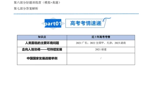 专题16人类与地理环境的协调发展-口袋书2024年高考地理一轮复习知识清单_新高考复习资料_2024年新高考复习资料_一轮复习资料_完口袋书2024年高考地理一轮复习知识清单