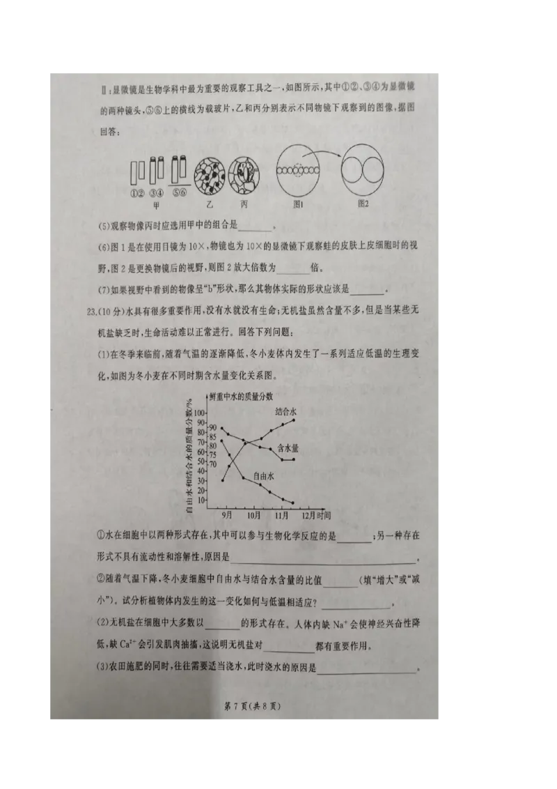 山东省临沂市临沭第一中学等校2025-2026学年高一上学期10月联考试题生物PDF版含解析_2025年11月高一试卷_251104山东省临沂市临沭第一中学等校2025-2026学年高一上学期10月联考试题