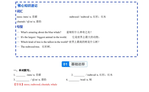 Unit4课时1SectionA（1a-1d）（分层作业）（解析版）_最新人教版英语八年级上册_新版_初中英语8上新更新第二套可选择_02课件+配套练习_Unit4课时1SectionA（1a-1d）（分层作业）