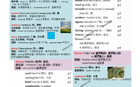八上Unit1单词批注_最新人教版英语八年级上册_新版_初中英语8上新更新第三套可选择_07课堂笔记_单词批注