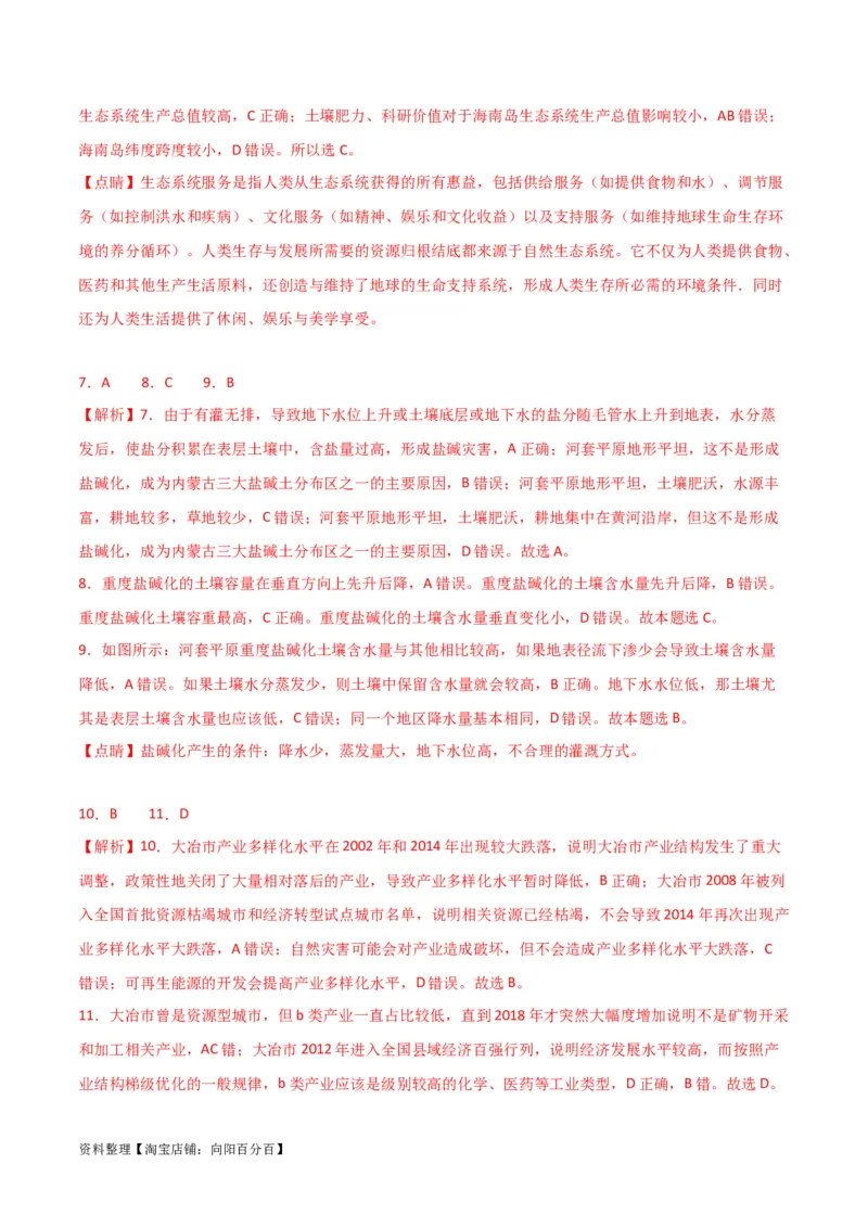 专题18不同类型区域的发展-口袋书2024年高考地理一轮复习知识清单_新高考复习资料_2024年新高考复习资料_一轮复习资料_完口袋书2024年高考地理一轮复习知识清单
