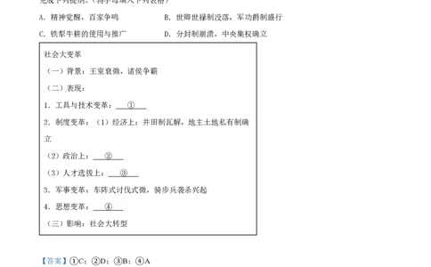 精品解析：上海市上海交通大学附属中学2023-2024学年高一10月月考历史试题（解析版）_0122026上海中考一模二模真题试卷_2026年上海一模_上海1500初中高中试卷_高中_高一_上学期_1：月考