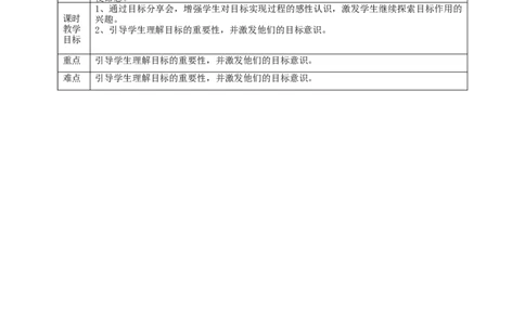 1《有个新目标》第一课时（教学设计）_26新一年级道法下册（统编版）_核心素养教案