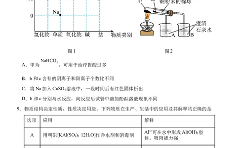 大庆铁人中学2025级高一年级上学期期中考试化学试题11.15_2025年12月高一试卷_251212黑龙江省大庆铁人中学2025-2026学年高一上学期期中考试（全）