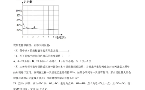 精品解析：2021年上海市杨浦区中考数学三模试卷（原卷版）_0122026上海中考一模二模真题试卷_2025-2012年_2.上海中考数学一模二模（12-24）_二模_赠品：三模真题、分类汇编