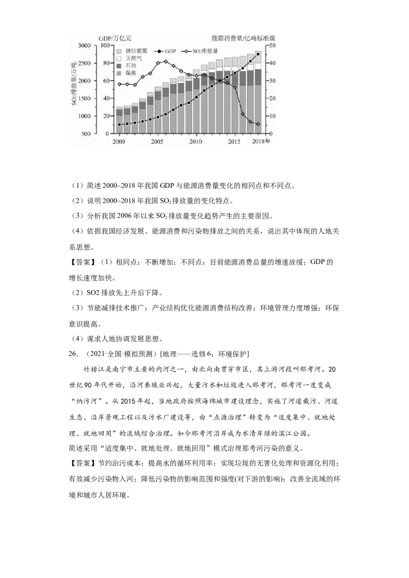 专题24保障国家安全的资源环境战略与行动(答案版)_新高考复习资料_2022年新高考复习资料_2022年高考地理全二轮复习高频考点热点专项突破训练