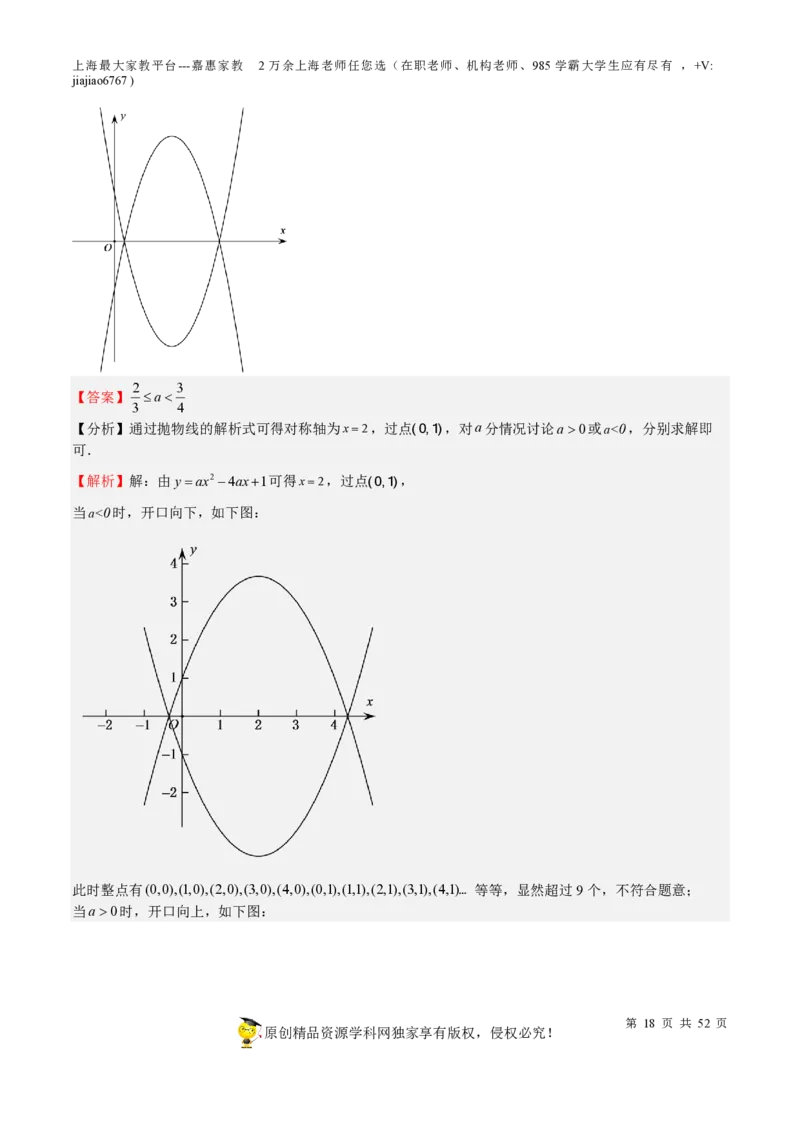 专题09二次函数-备战2023年中考数学一轮复习考点帮（上海专用）（解析版）_0122026上海中考一模二模真题试卷_2026年上海一模_上海1500初中高中试卷_初中_九年级_下学期_4：模拟卷多