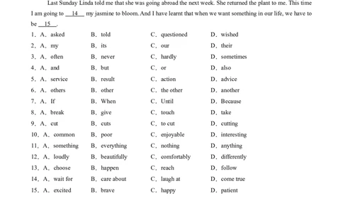 Unit4课时5SectionB（VocabularyinUse）（分层作业）（原卷版）_最新人教版英语八年级上册_新版_初中英语8上新更新第二套可选择_02课件+配套练习