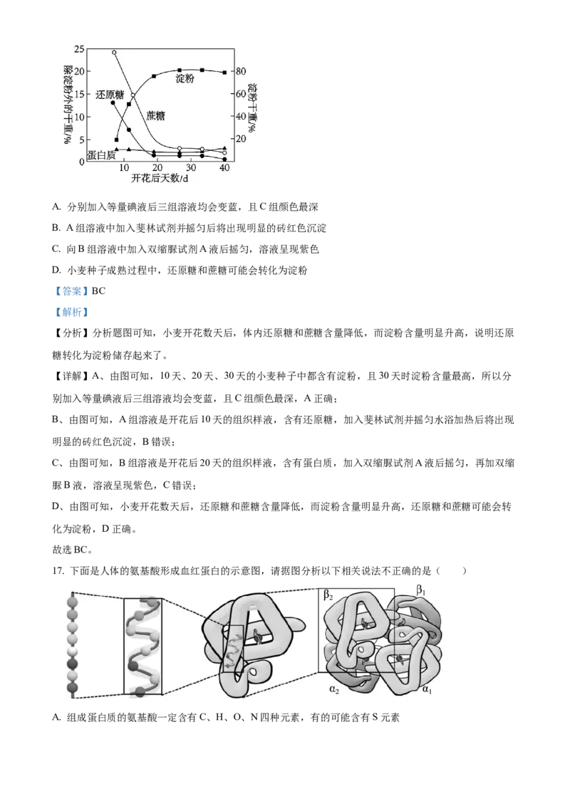 山东省枣庄市滕州市2024-2025学年高一上学期11月期中生物试题Word版含解析_2024年12月试卷_1217山东省枣庄市滕州市2024-2025学年高一上学期11月期中考试