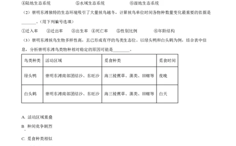 精品解析：上海市交通大学附中2022-2023学年高二下学期期中生物试题（等级班）（原卷版）_0122026上海中考一模二模真题试卷_2026年上海一模_上海1500初中高中试卷_高中_高一_下学期