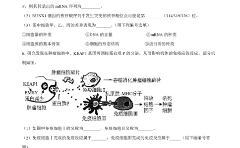 精品解析：上海市交通大学附中2022-2023学年高二下学期期中生物试题（等级班）（原卷版）_0122026上海中考一模二模真题试卷_2026年上海一模_上海1500初中高中试卷_高中_高一_下学期