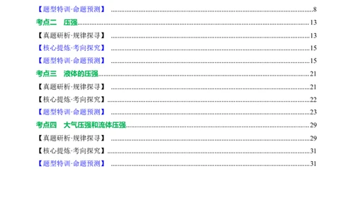专题06密度压强（讲练）解析版_8、物理总复习_8.中考物理总复习_2024年中考复习资料_二轮复习资料_完2024年中考物理二轮复习课件+讲义+练习（全国通用）_模块二（力学）