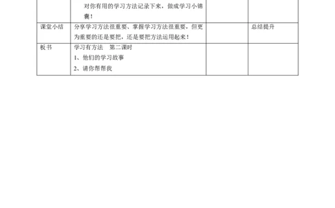 14学习有方法第二课时教案_26新二年级道法下册（统编版）_版本一(1)_部编版道德与法治2下_旧版_道法2下课件教案_02.道法2下教案设计_教案第一套