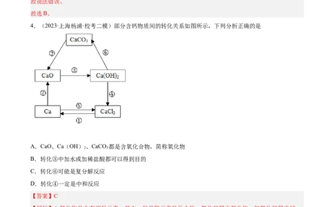 专题05图像题、难点分析（解析版）_0122026上海中考一模二模真题试卷_2025-2012年_5.上海中考化学一模二模（12-24）_一模_2023年上海市中考化学一模试卷（15区）
