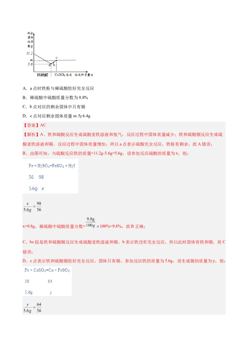 专题05图像题、难点分析（解析版）_0122026上海中考一模二模真题试卷_2025-2012年_5.上海中考化学一模二模（12-24）_一模_2023年上海市中考化学一模试卷（15区）