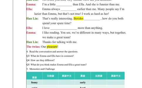 Unit3课时2SectionA（Pronunciation&2a-2e）（导学案）英语人教版2024八年级上册_最新人教版英语八年级上册_新版_初中英语8上新更新第二套可选择_01课件+教案+导学案+分层作业_3导学案