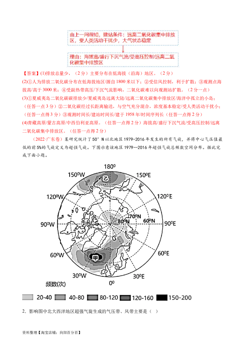 专题03大气运动规律（讲义）（解析版）_新高考复习资料_2024年新高考复习资料_二轮复习资料_2024年高考地理二轮复习讲练测（新教材新高考）_配套讲义_教师版（含答案解析）