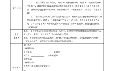 Unit3课时7SectionB(Project4a-4d)（导学案）_最新人教版英语八年级上册_新版_初中英语8上新更新第一套可选择_01.U1-U3.英语8上-教案+PPT课件+导学案+分层作业第1套_Unit3